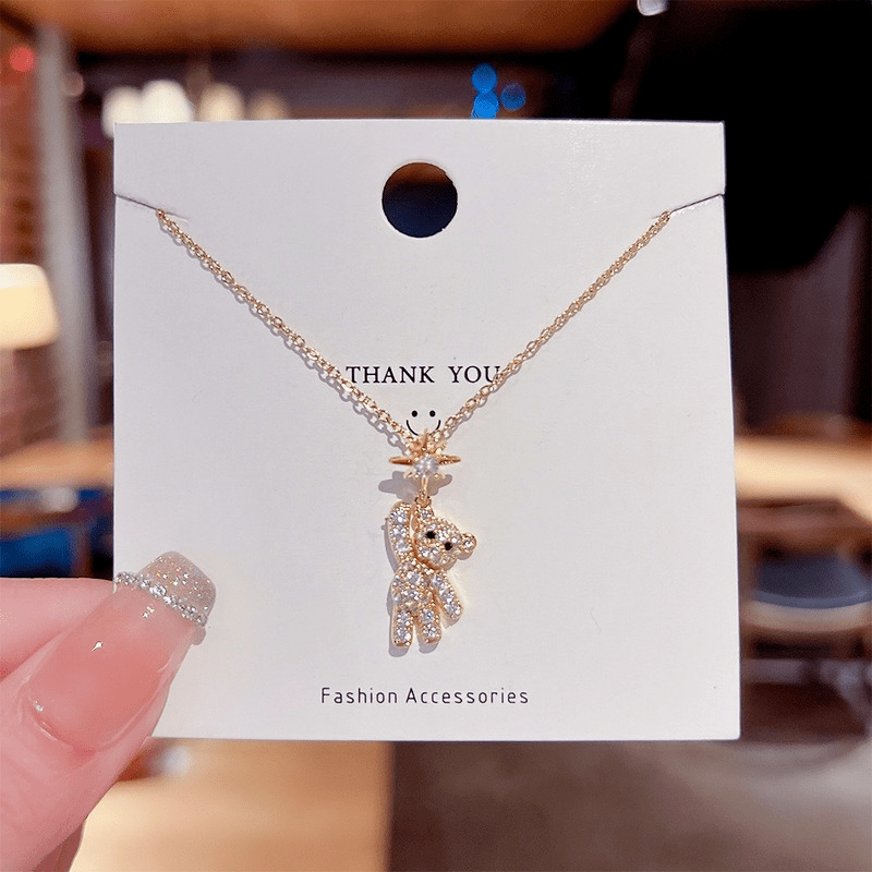 

Collier pendentif mignon en acier inoxydable pour femmes, collier chaîne de bijoux