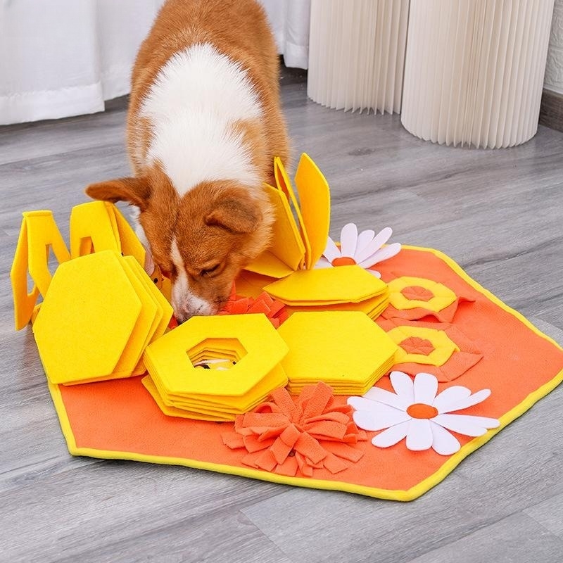 Snuffle Mat with Dog Puzzle Toys Pet Foraging Mat and Interactive