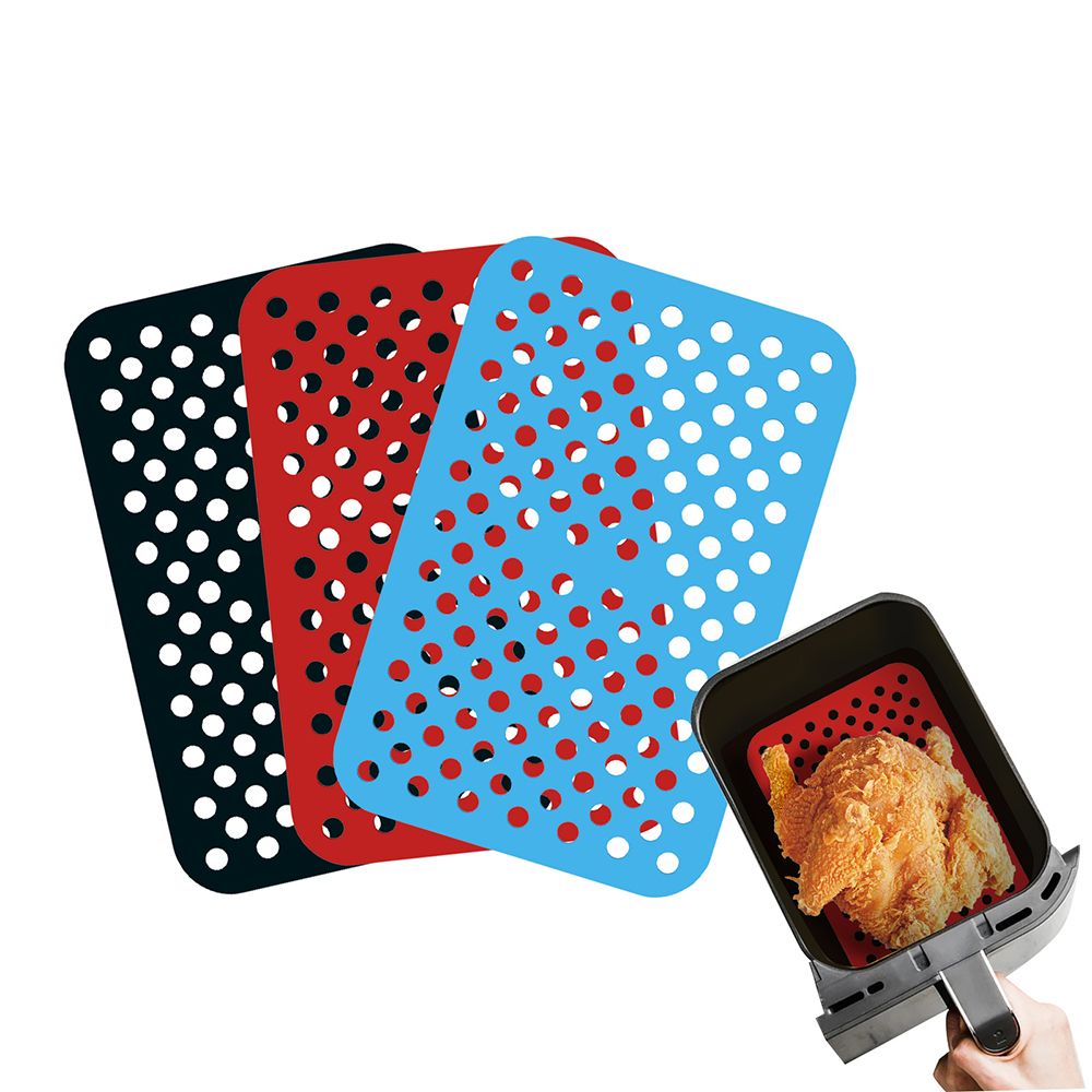 2pcs Soft Silicone Air Fryer Liners, Reusable Alternative Mats For