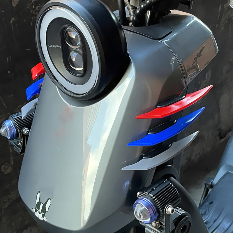2pcs Universal Motorcycle Winglet Aerodynamic Spoiler Wing Side Sticker  Wing