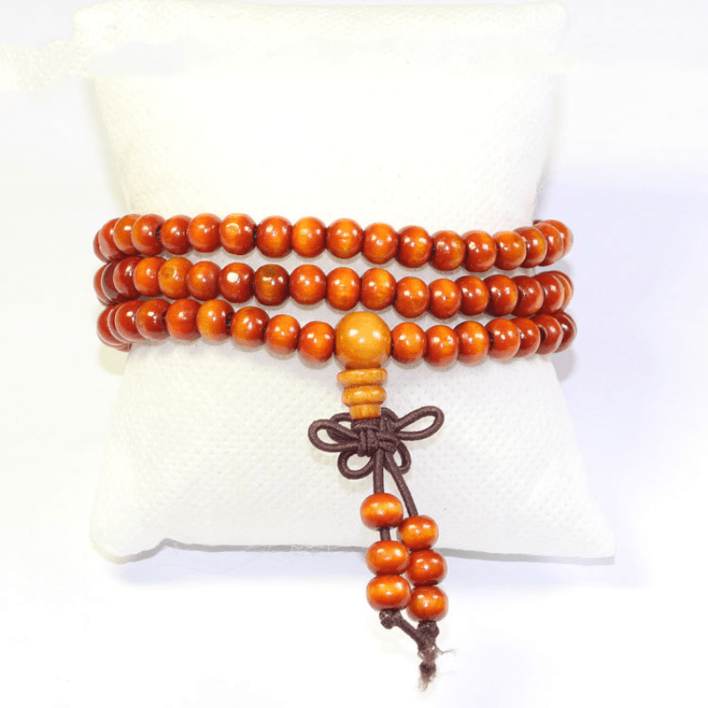 108 Beads Natural Sandalwood Buddhist Buddha Wood Prayer - Temu