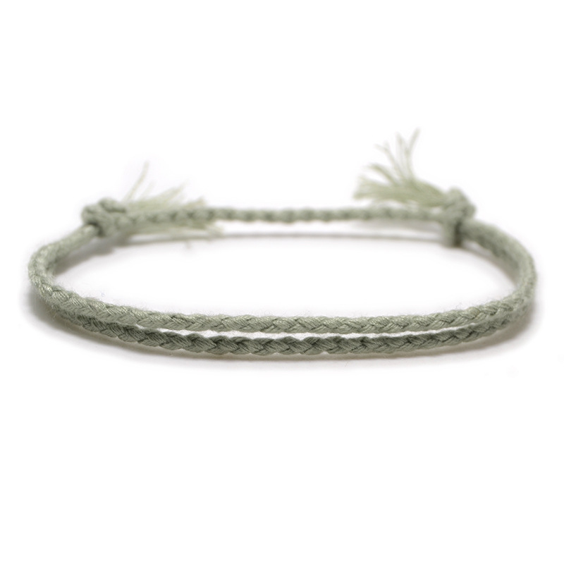 1pc Men's Minimalist Handmade Rope Bracelet String Bracelet Cotton Knitted Rope Bracelet,Temu
