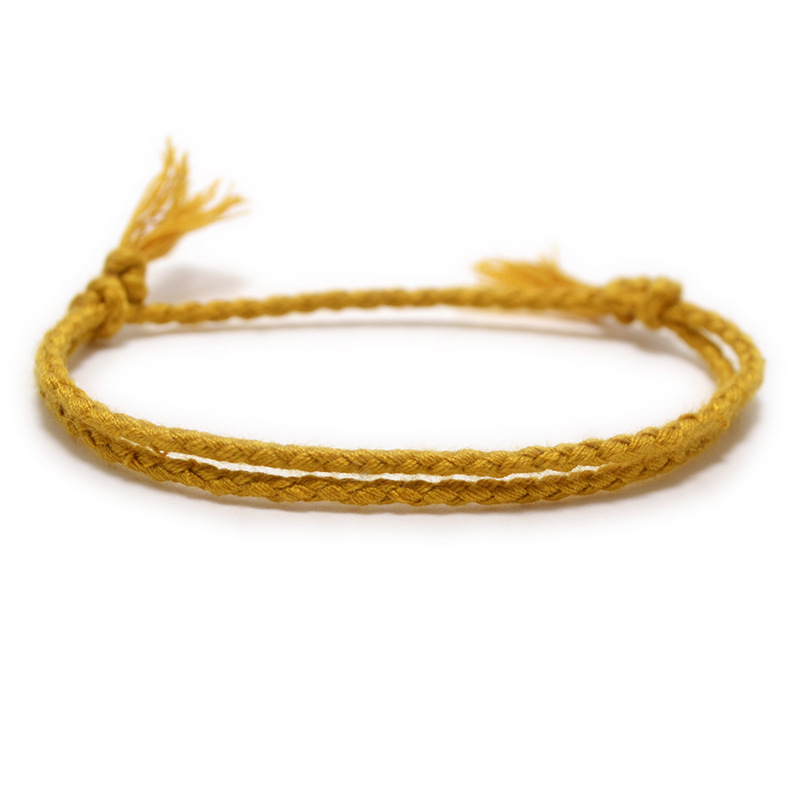 1pc Men's Minimalist Handmade Rope Bracelet String Bracelet Cotton Knitted Rope Bracelet,Temu