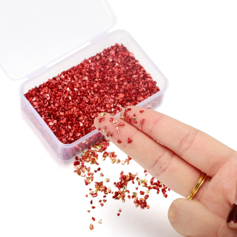 1box Crushed Glass Stone & Resin Fillers For Diy Epoxy Resin Molds, Craft,  Nail Art Decoration Material
