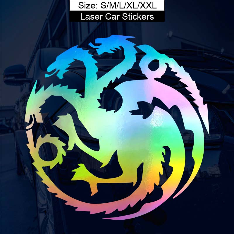 So Cool Stuff Targaryen Dragon Symbol Game of Thrones - Vinyl 4 (Color:  RED) Decal Laptop Tablet Skateboard car Windows Stickers - by