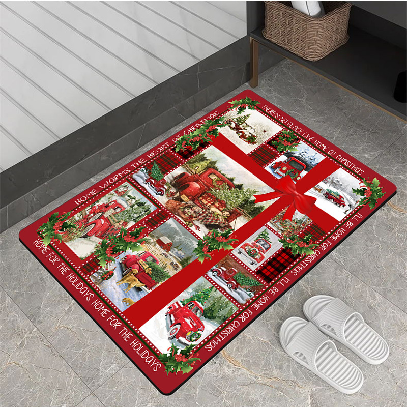 Snow Place Like Home Door Mat, Christmas Doormat