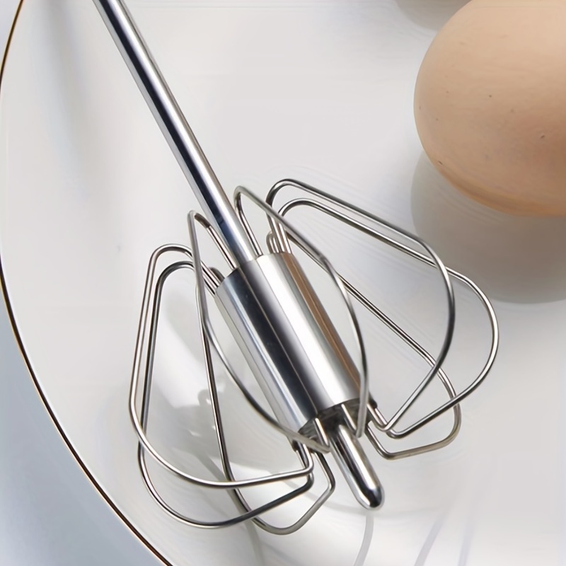 Large Stainless Steel Semi automatic Egg Beater Home Baking - Temu