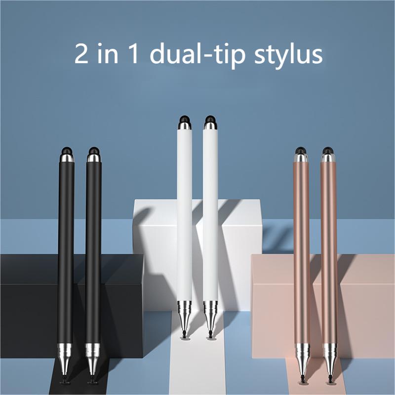 2 in 1 Universal Stylus Pen For iPad Android Tablet Mobile Phone