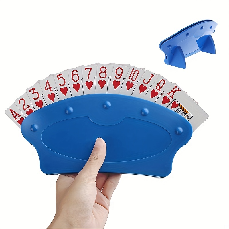

Premium Playing Card Holder, Seniors, Poker Parties, And Family Card Game Nights - Plastic Hands-free Canasta Holder Christmas, Halloween, Thanksgiving Gift