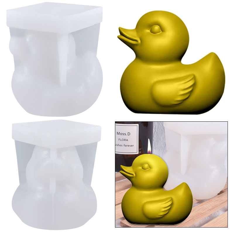 

Silicone Mould For Diy Crystal Decoration 3d Duck Shape For Home And Desk Decor Accessory