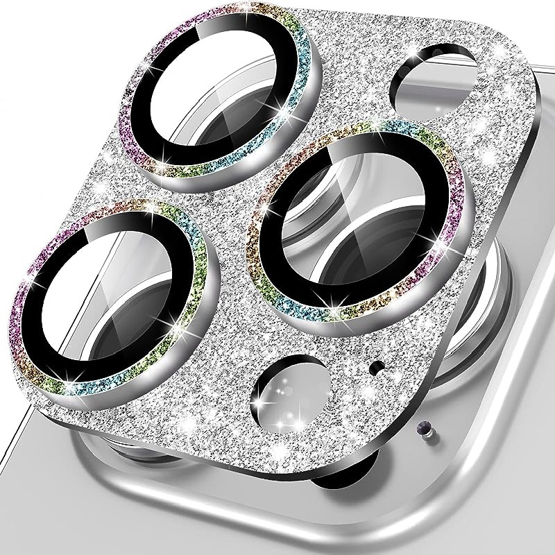  Tensea Protector de lente de cámara para iPhone 14 Pro/iPhone  14 Pro Max, cubierta de protección para cámara, protector de pantalla de  vidrio templado, anillo individual de metal con diamante para 