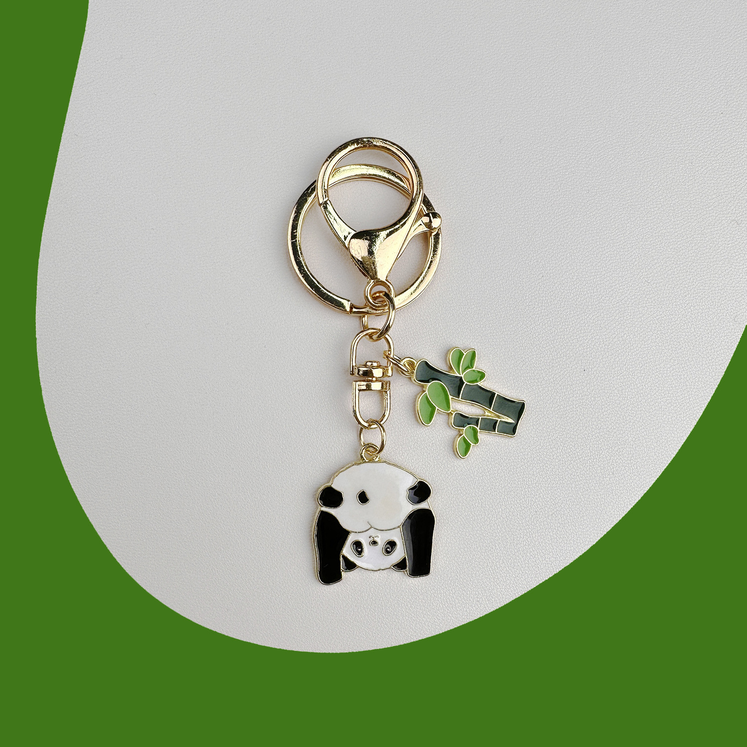 Cute Panda & Bamboo Keychain Aesthetic Keychain Accessories Kawaii Key Ring  For Backpack - Temu