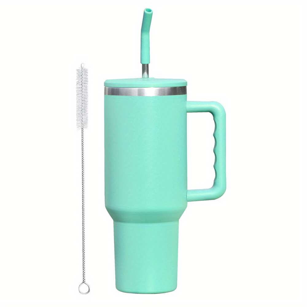 1pc, Stanly Cup With Lid And Straw, 40oz/1200ml Heavy Duty Water