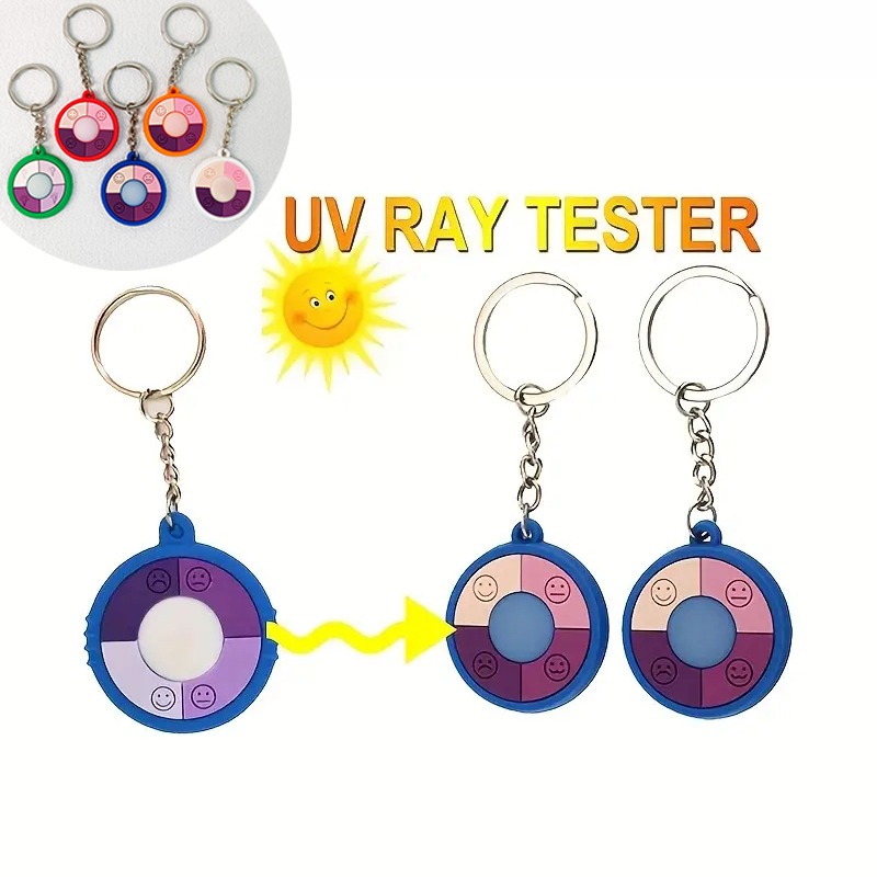 2pcs Keychain Magnet Tester Stainless Steel Strong Magnetic Key Ring