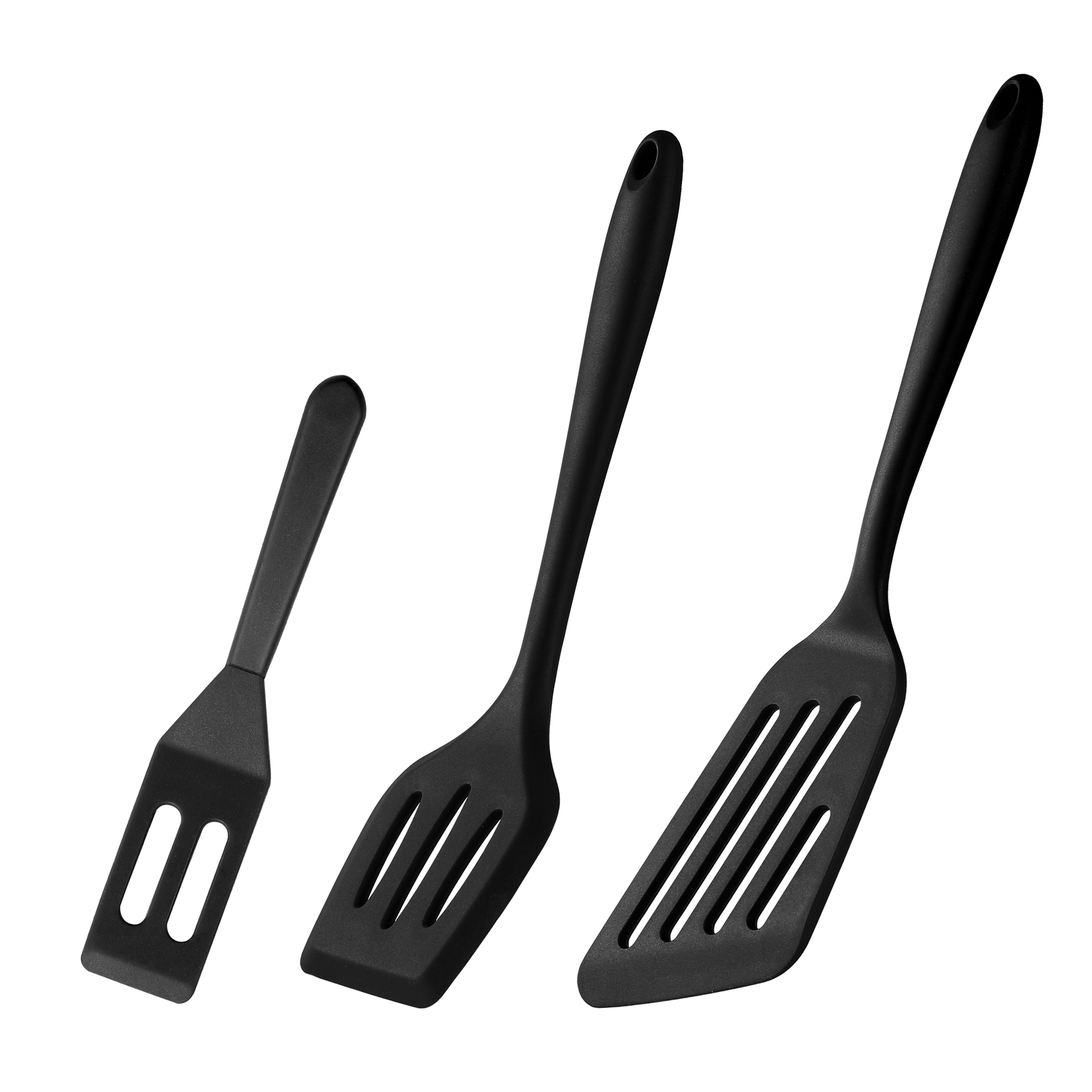 Silicone Slotted Turner Set, For Non-stick Cookware, Fish Spatula, Heat  Resistant Slotted Turner, Non Stick Flipper Spatulas For Baking, Cooking  And Mixing, Dishwasher Safe, Kitchen Supplies, Kitchen Utensils, College  Dorm Essentials 