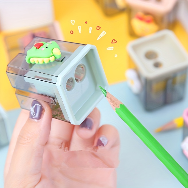 New Kawaii Candy Color Pencil Sharpeners Child Double Holes