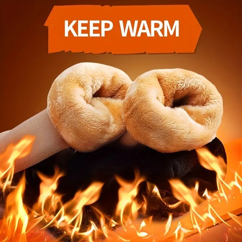 1/4pairs Unisex Thickened Warm Crew Socks, Snow Home Floor Socks For Autumn Winter, Women Men's Socks & Hosiery