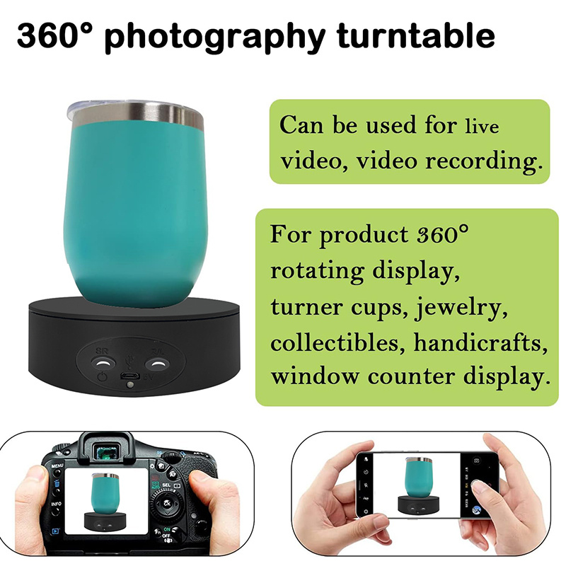 Cup Turner Rotating Display Stand for Tumblers 360 Degree