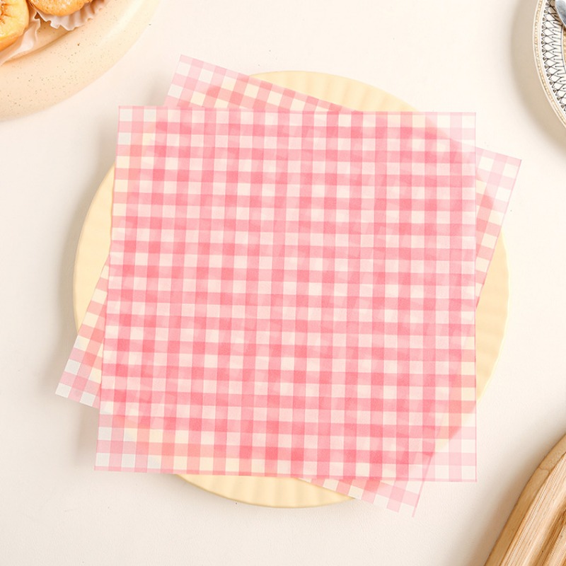 Original Color Non-stick Parchment Paper Oil Paper Kitchen Essential  Kitchen Paper Checkerboard Paper Hamburger Meatloaf Paper - Temu