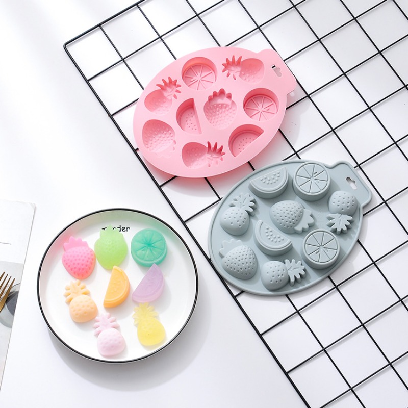 Flexible Ice Cube Tray Sphere Whiskey Ice Ball Maker Easy-release Tooth Silicone  Mold Dishwasher Safe