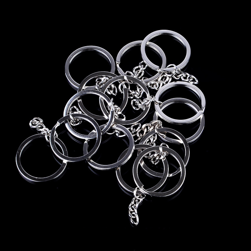 Key Ring With Chain And Open Jump, Split Round Keychain Rings Bulk For  Craft Making Jewelry - Temu Italy