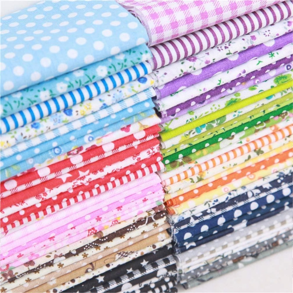  50 Pcs 10 x 10 Inch Cotton Fabric Square Fabric Quilting Sewing  Patchwork Fabric Bundles for DIY Craft Sewing Clothing (Stylish Style) :  Arts, Crafts & Sewing