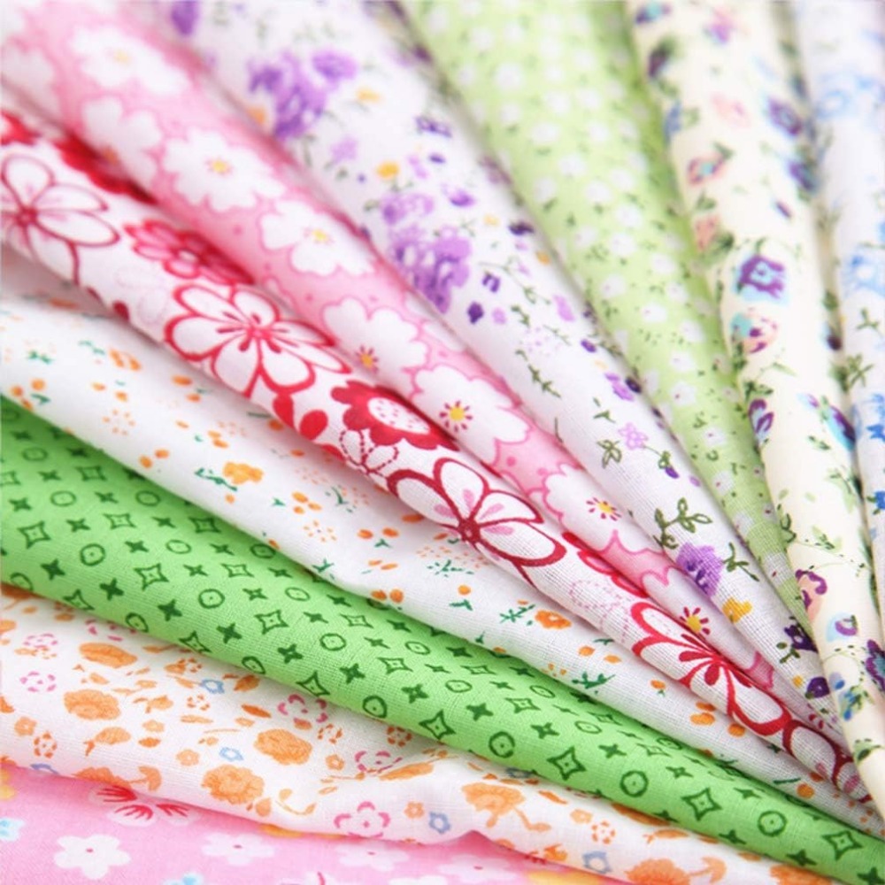 56pcs 9.8x 9.8 (25cm X 25cm) Squares Cotton 100% Floral Printed Sewing  Supplies Fabric For Quilting Patchwork, DIY Craft, Scrapbooking Cloth