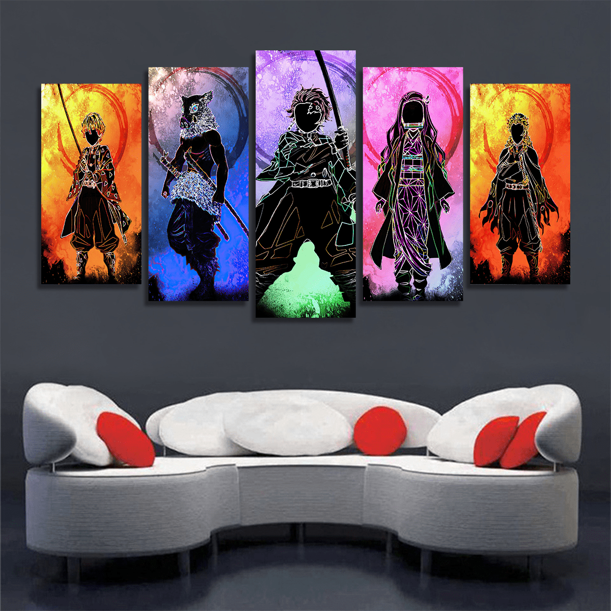 Abstract Canvas Painting, Japanese Anime Cartoon Character Painting On  Canvas Wall Art, Artwork Wall Painting For Bathroom Bedroom Office Living  Room Home Wall Decor, No Frame - Temu