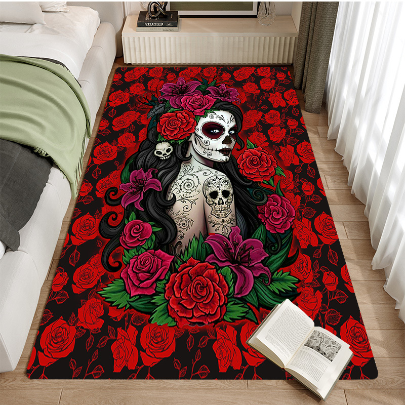 Alfombras de calaveras para habitaciones juveniles