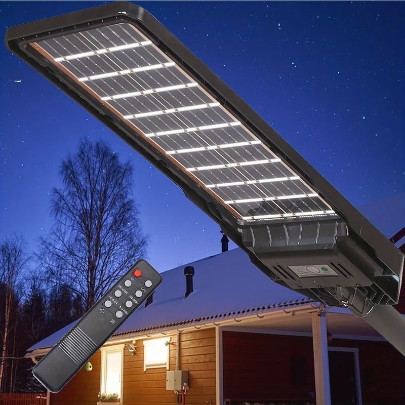 1pc Foco De Pared Exterior LED Solar 216 LED De Alta - Temu