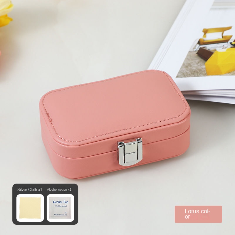 Macaron Leather Travel Jewelry Case