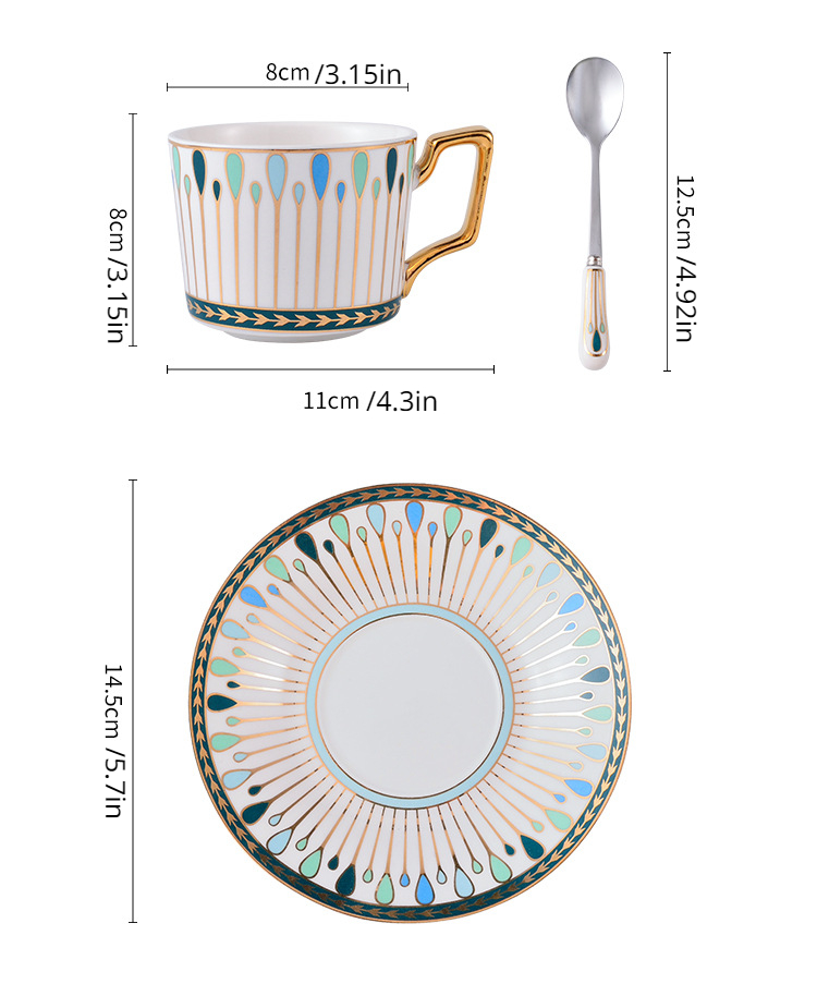 Ceramic Coffee Tea Milk Cup And Saucer Set Modern Minimalist Temu