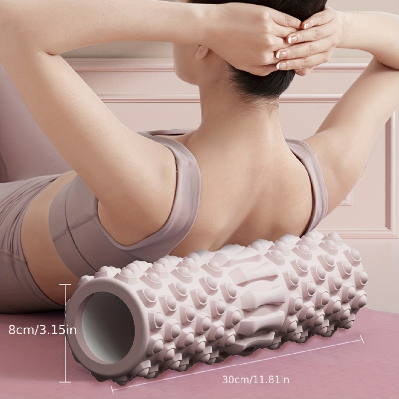 

Foam Roller Massager, Gym Home Yoga Pilates Back Leg Calf Muscle Fascia Relaxation Massager, 11.81inch