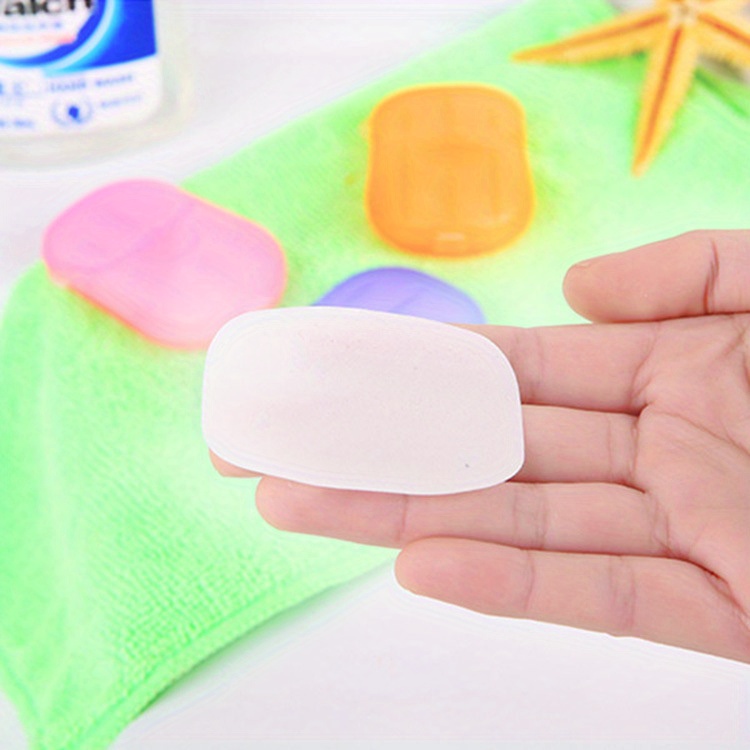 100pcs/box Soap Paper Disposable Bath Hand Washing Travel Foaming