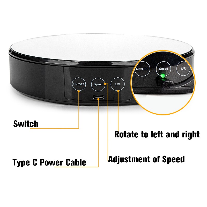 Electric Display Turntable With Remote - Temu