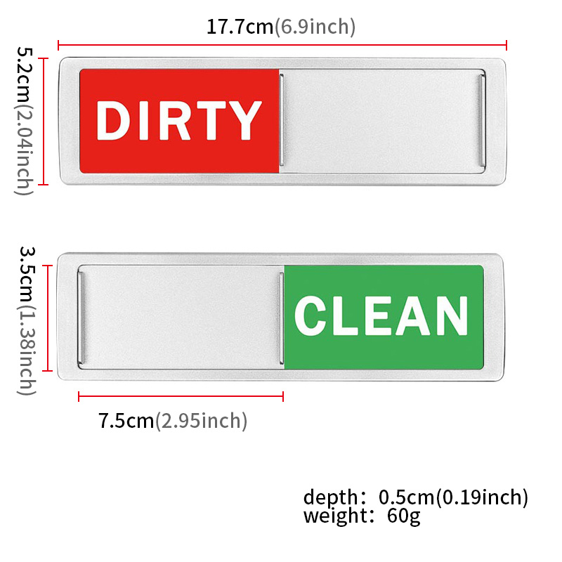 Dishwasher Refrigerator Magnet Clean Dirty Dishwasher Magnet Indicator Sign  Non-Scratch Magnetic Indicator Sign Kitchen Supplies - AliExpress