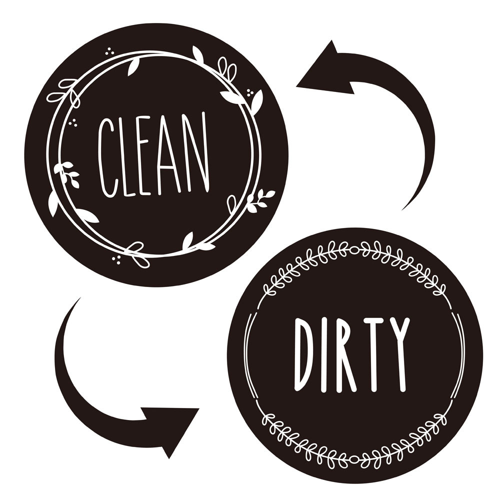 Clean Dirty Dishwasher Magnet Indicator Sign Large Text Dishwasher Magnetic  Indicator Magnetic Dishwasher Sign Kitchen Supplies - AliExpress