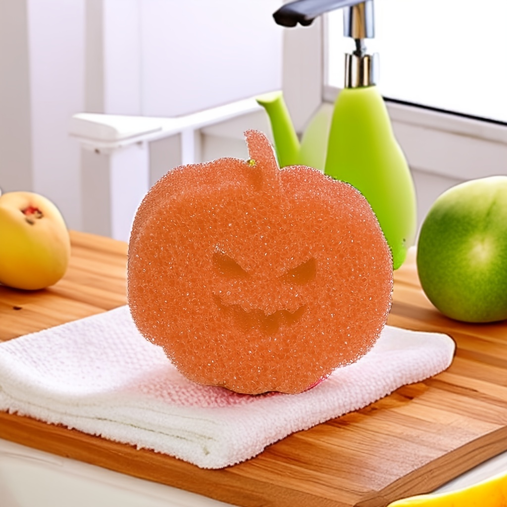 Premium Halloween Pumpkin Sponge - For Efficient Cleaning And
