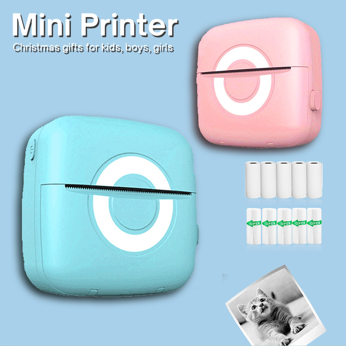 Stampante fotografica istantanea portatile mini stampante - Temu Italy