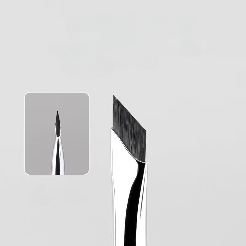 Fine Angled Eyeliner Eyebrow Brush Sickle Ultra Thin Slanted Temu