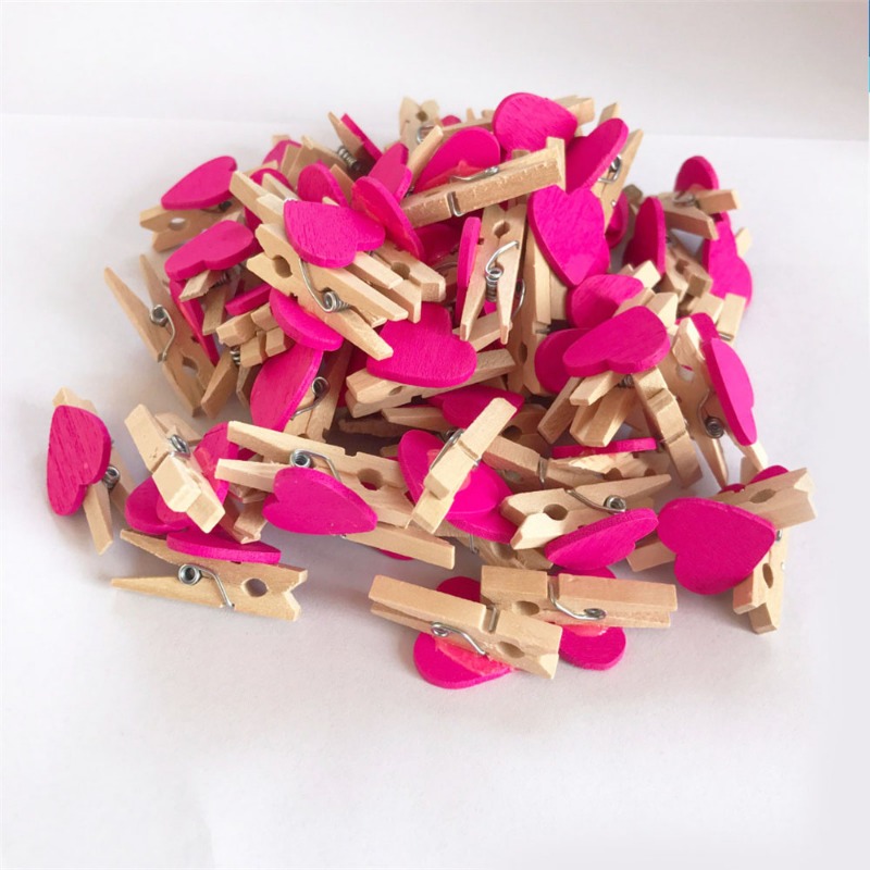 100PCS Mini Clothespins Wooden Clips, Clothes Pins Colored, Mini Natural  Wooden Clothespins Multi-Function Clothespins Photo Paper Peg Pin Craft  Clips 