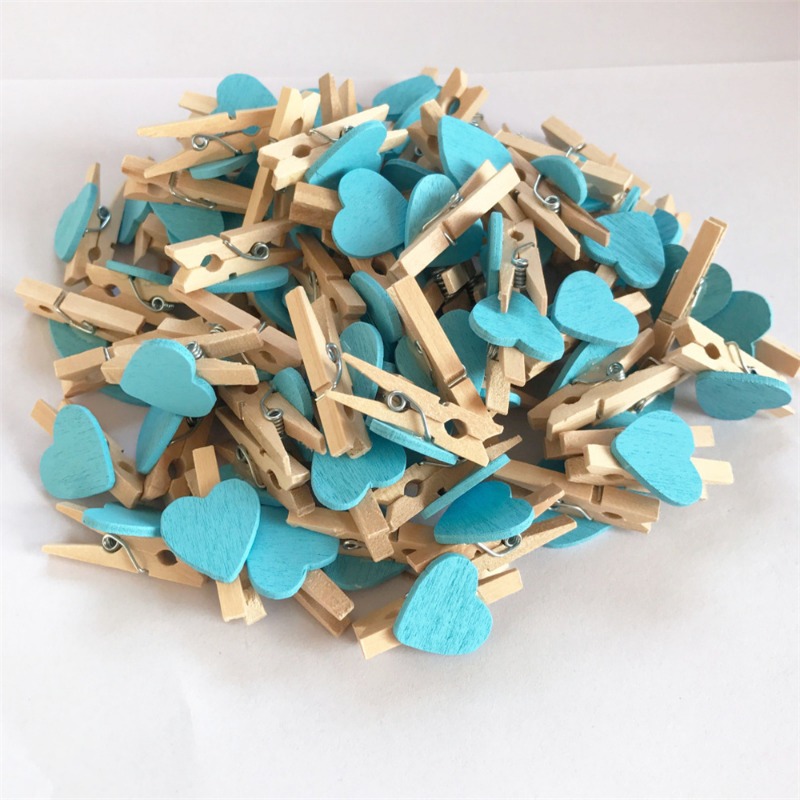 Mini Wooden Heart Clothespins Red Small Clothespins With - Temu United Arab  Emirates