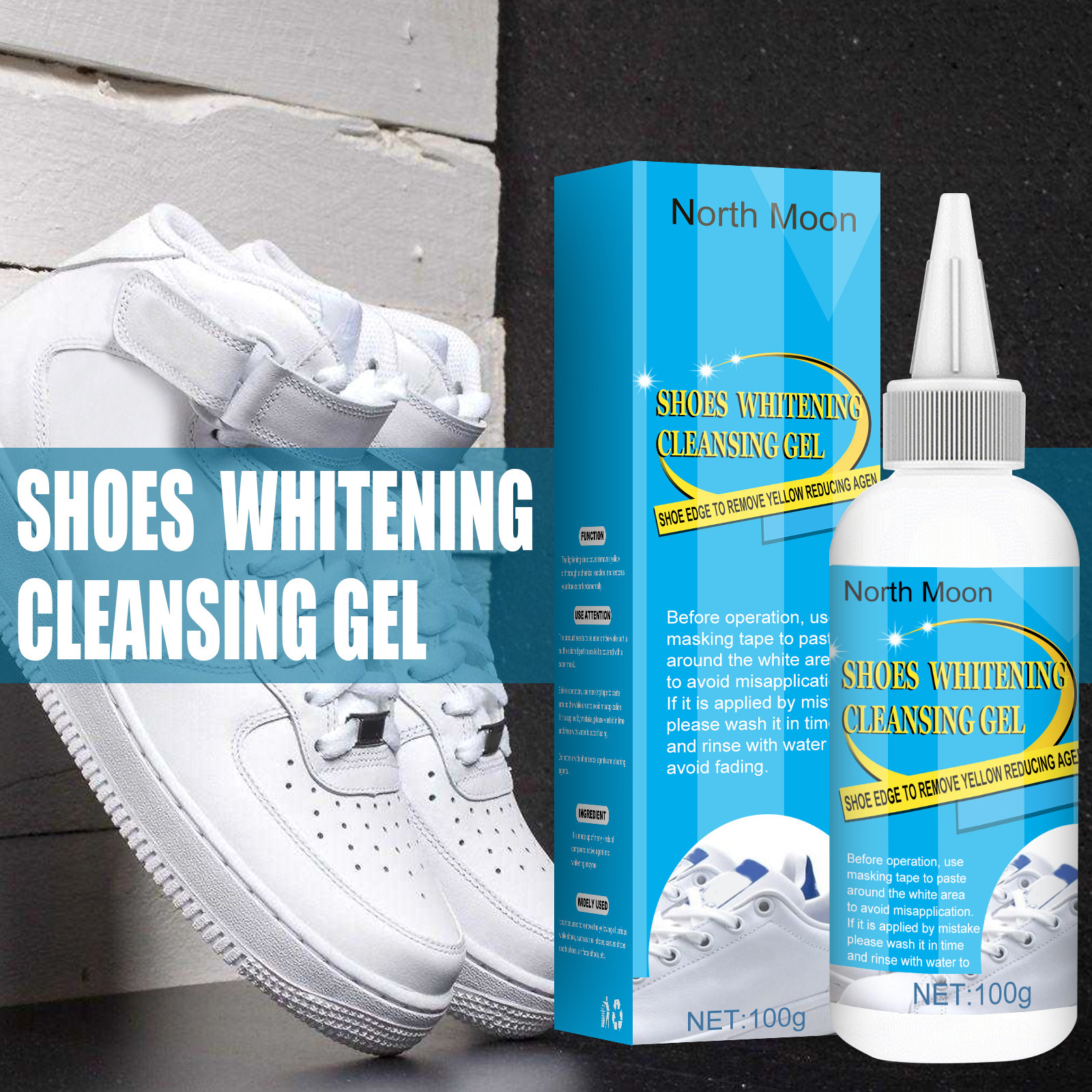 Cleaning Cream for Shoes, White Shoe Cleansing Cream is A Powerful Stain  Remover Effectively Removes Dirt with A Waterless Cleansing Balm - Yahoo  Shopping