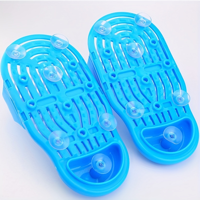 1pc Shower Foot Scrubber Massager Slipper Bath Shoe Cleaner For