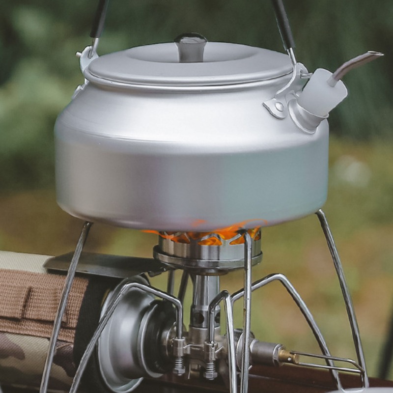 0.6L Stainless Steel Tea Kettle Portable Outdoor Camping Hiking