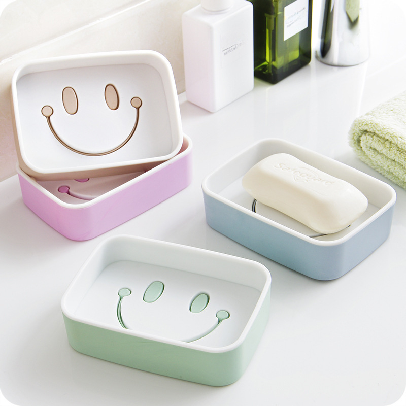 Smiling Face Pattern Soap Dish, Plastic Drain Soap Tray, Cute Soap Holder, Soap  Rack For Bathroom, Multifunctional Soap Storage Rack, Bathroom Accessories  - Temu Bulgaria