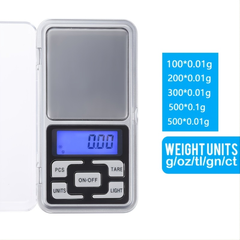 Gram Scale 220g/ 0.01g, Digital Pocket Scale 100g calibration