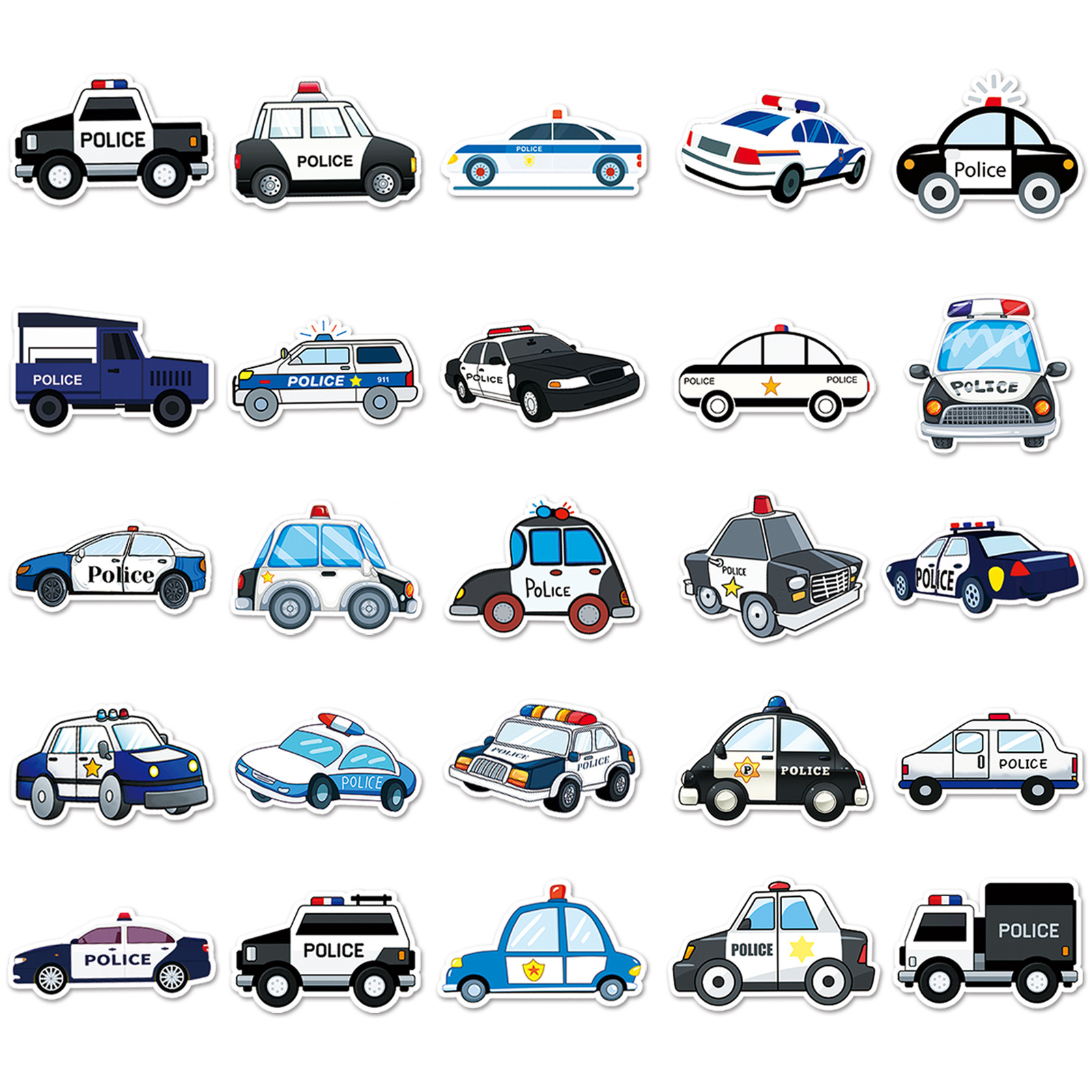 Police Stickers Police Car Waterproof Vinyl Stickers For - Temu