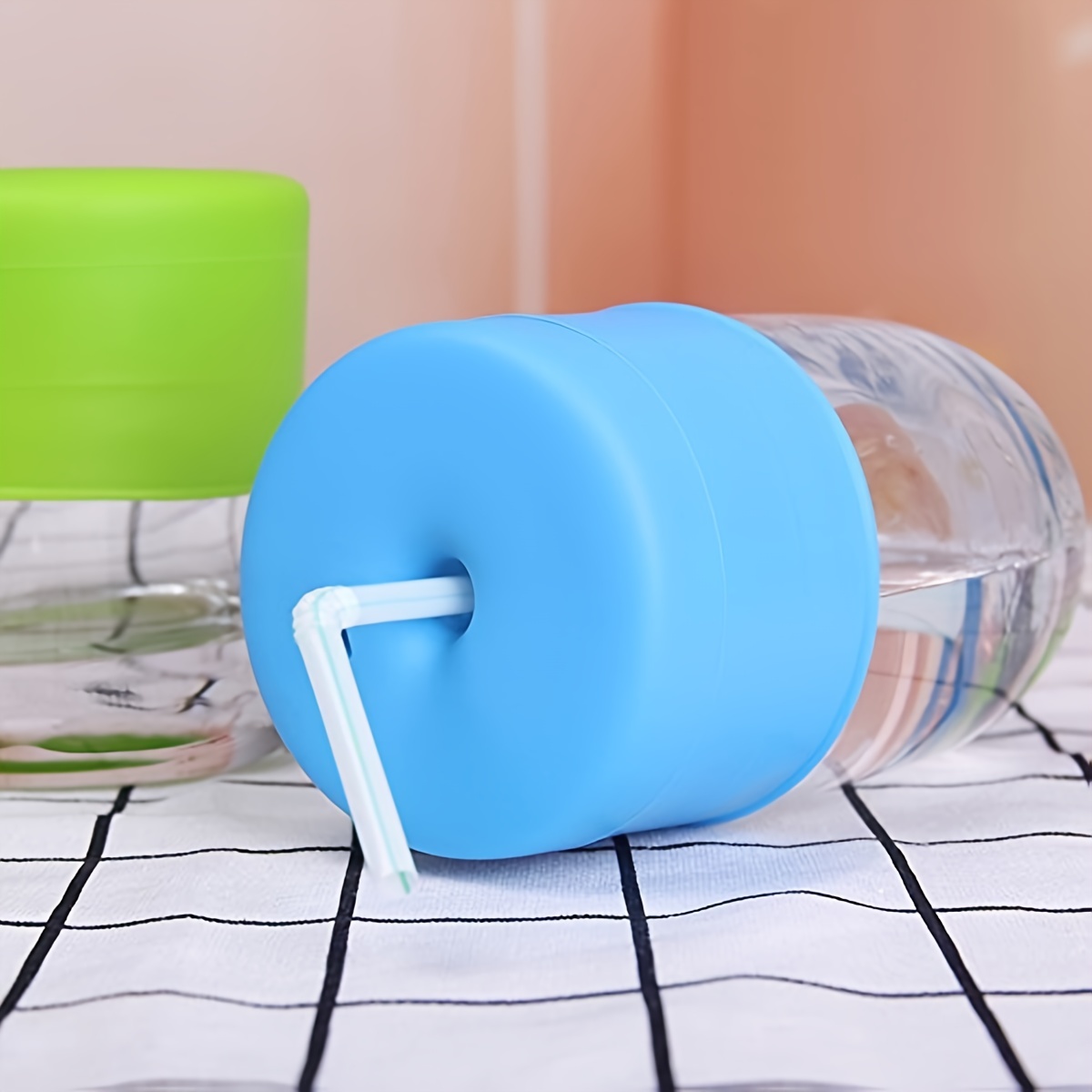 Vaso para sorber con pajita de silicona, vasos para niños pequeños de 230  ml Vaso para sorber a prueba de derrames de silicona para niños pequeños  Taza de entrenamiento de silicona con