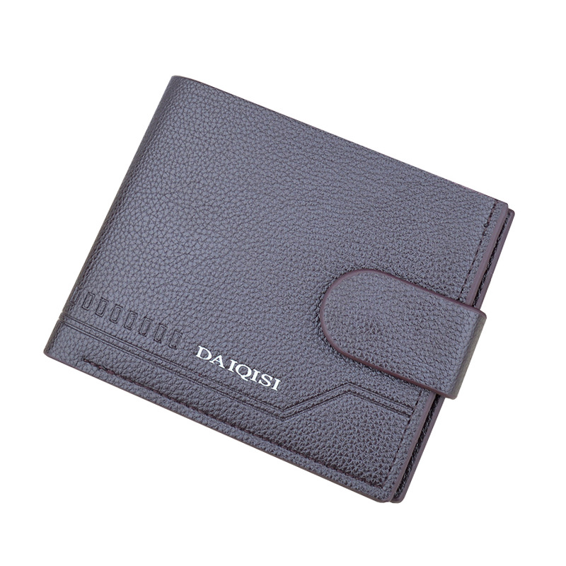 Men's Leather Short Wallet Money Clip, Multi-card Card Holder, Snap Button  Wallet With Zipper Coin Pocket, Gift For Men - Temu